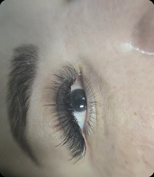Pestañas y cejas, trabajo de Diana’s Hair Studio